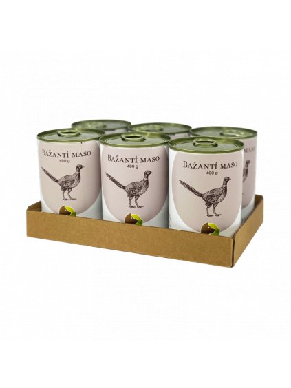 six pack bohemia bazanti maso ve vlastni stave 6x400 g