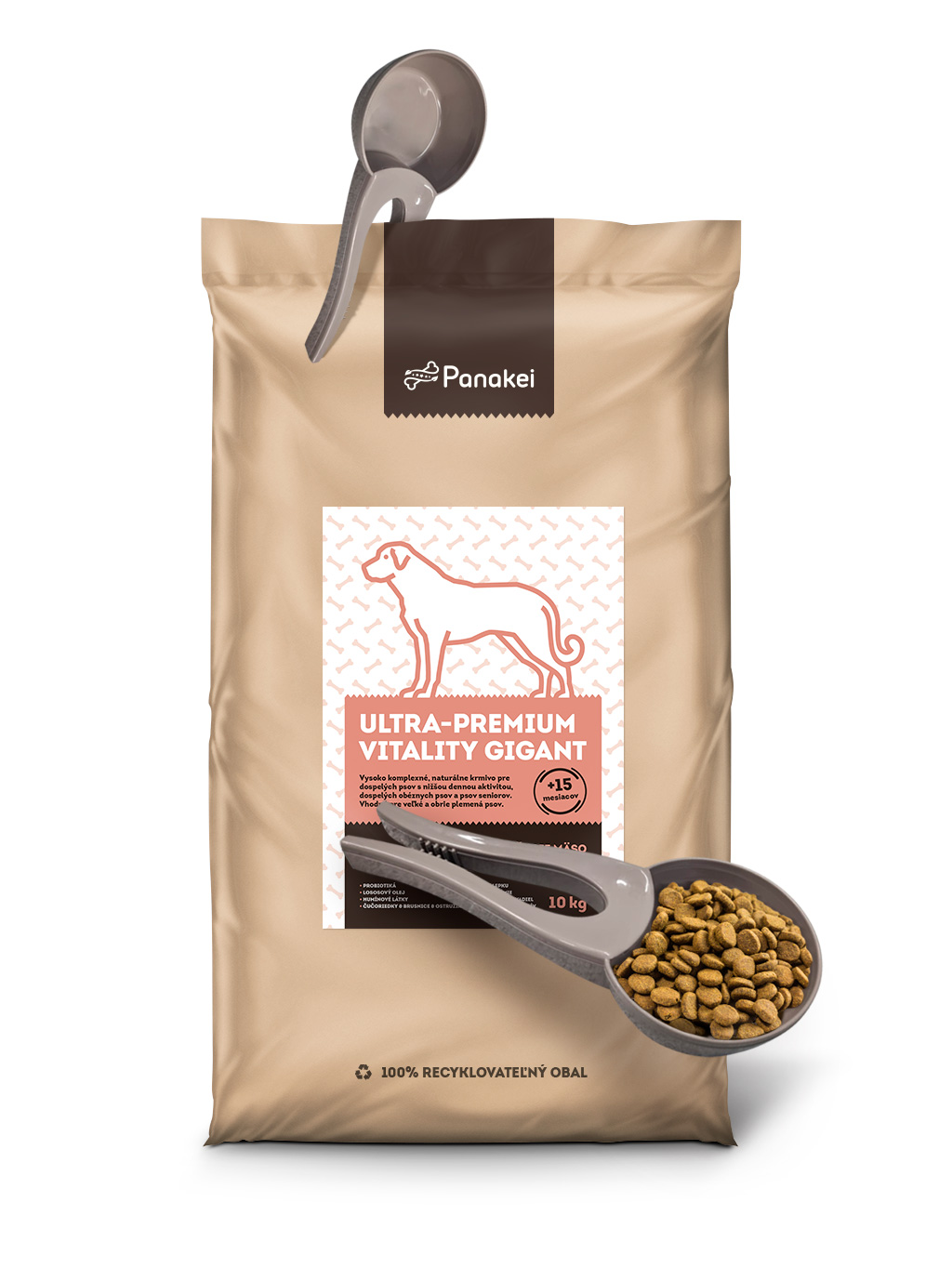 Naberačka na granule s uzáverom na vrece ✅ | Panakei.sk