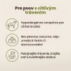 Infografika Panakei – krmivo pre psov s citlivým trávením a potravinovými alergiami, jemná šetrná receptúra.