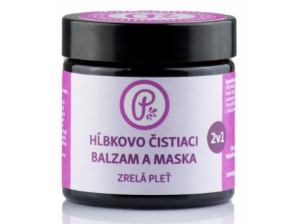 6318 1 hlbkovo cistiaci balzam a maska 2v1 zrela plet 60ml