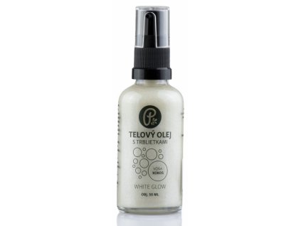 WHITE GLOW - tělový olej se třpytkami na tělo, pleť a vlasy 50ml