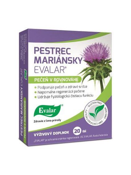 Evalar Extrakt z ostropestřce mariánského 20 tab