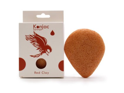 Konjac houba Slza - Červený jíl - Omlazující