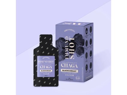 Chaga IMMUNO Elixír - Černý rybíz sáčky (25 ml x 10 ks)