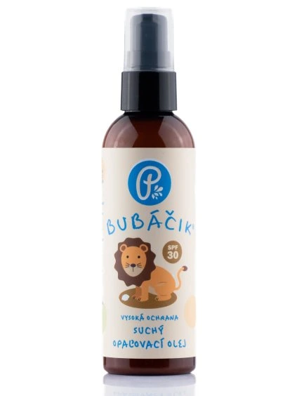 BUBÁČEK® - dětský suchý opalovací olej SPF 30 100 ml