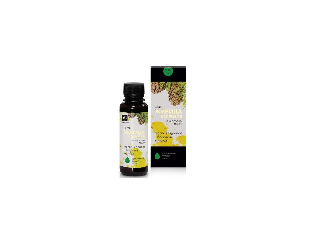 Cedrový olej s cedrovou pryskyřicí 30% a hruštice jednostranná 100 ml