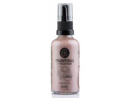 PINK GLOW - telový olej s trblietkami na telo, pleť a vlasy 50ml (Vôňa Ambra)