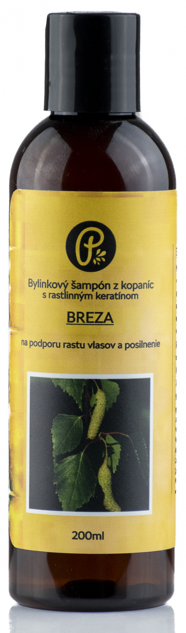 SHAMPOO nyírfa - gyógynövényes természetes keratinnal a haj növekedésének elősegítésére és erősítésére 200ml