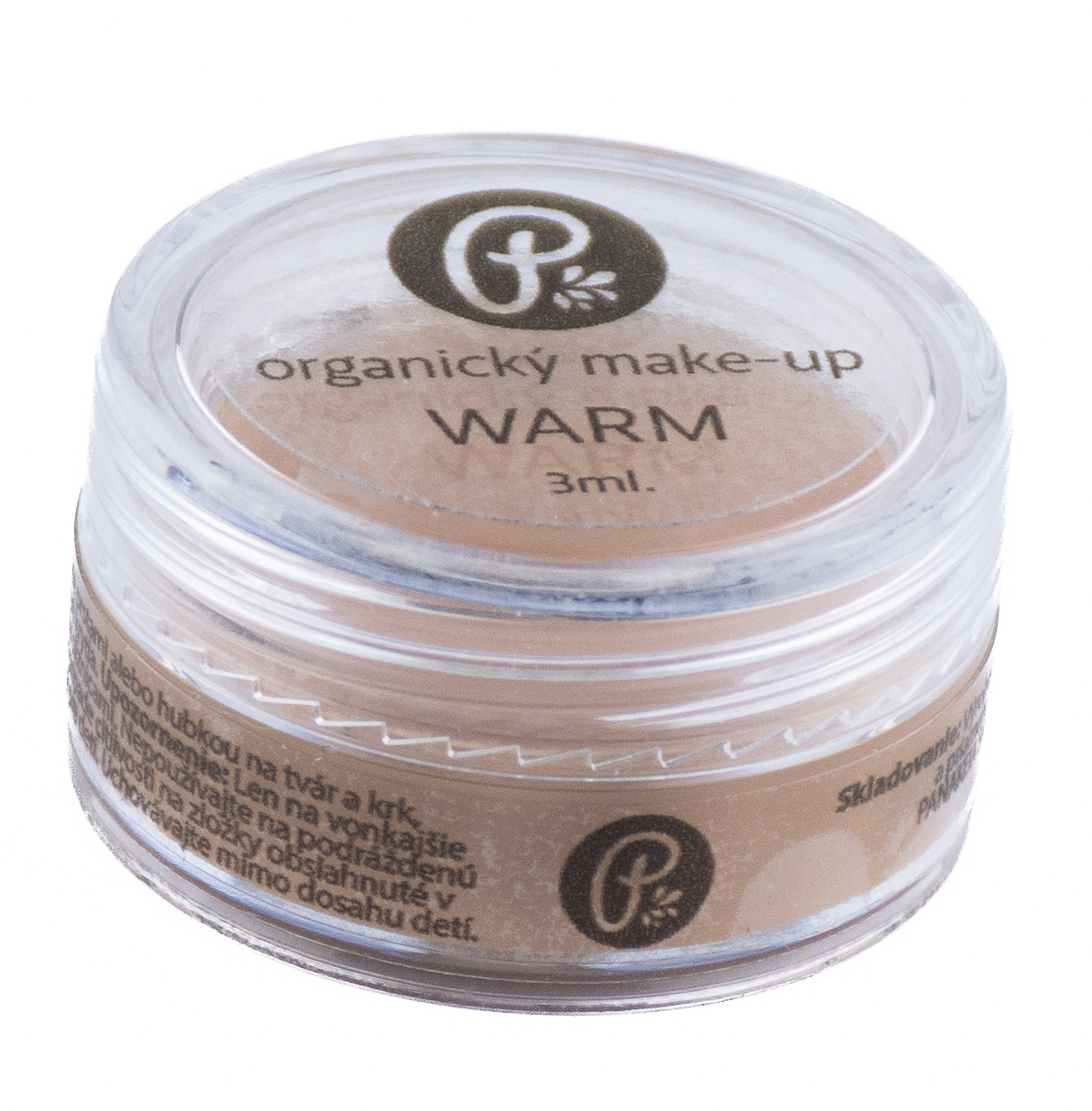 (Minta) Organikus smink C-vitaminnal és Acmelával 3ml Odtieň: WARM