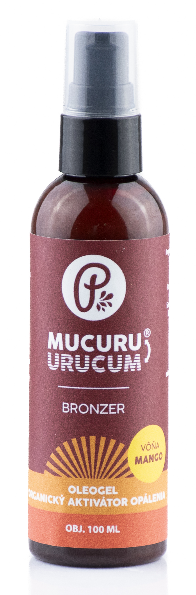 MUCURU® - Oleogel bronzosító a Dunalliella salina tengeri algával 100ml Vôňa: Mango