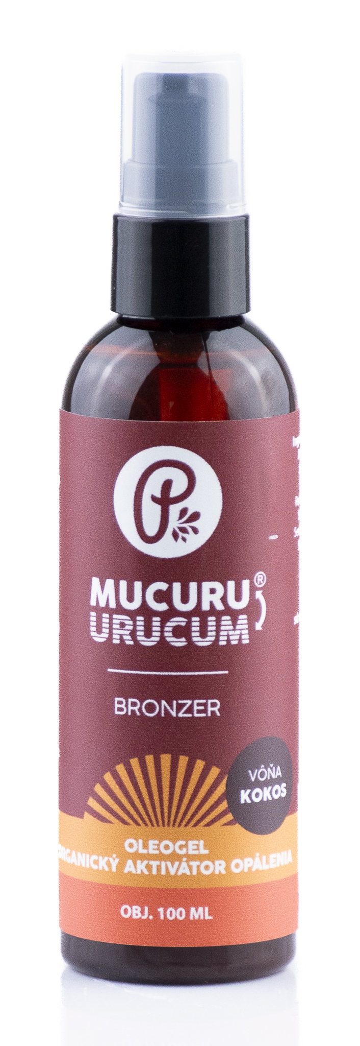 MUCURU® - Oleogel bronzosító a Dunalliella salina tengeri algával 100ml Vôňa: Kokos
