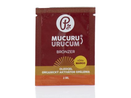 (Mostră) MUCURU® - Oleogel bronzant cu alge Dunalliella salina Mango 2ml