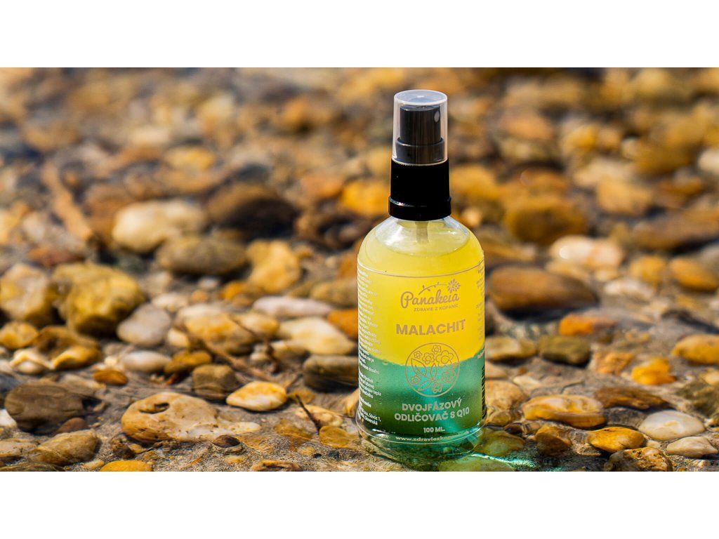 PANAKEIA Demachiant bifazic MALACHIT cu Q10 și malachit 100ml