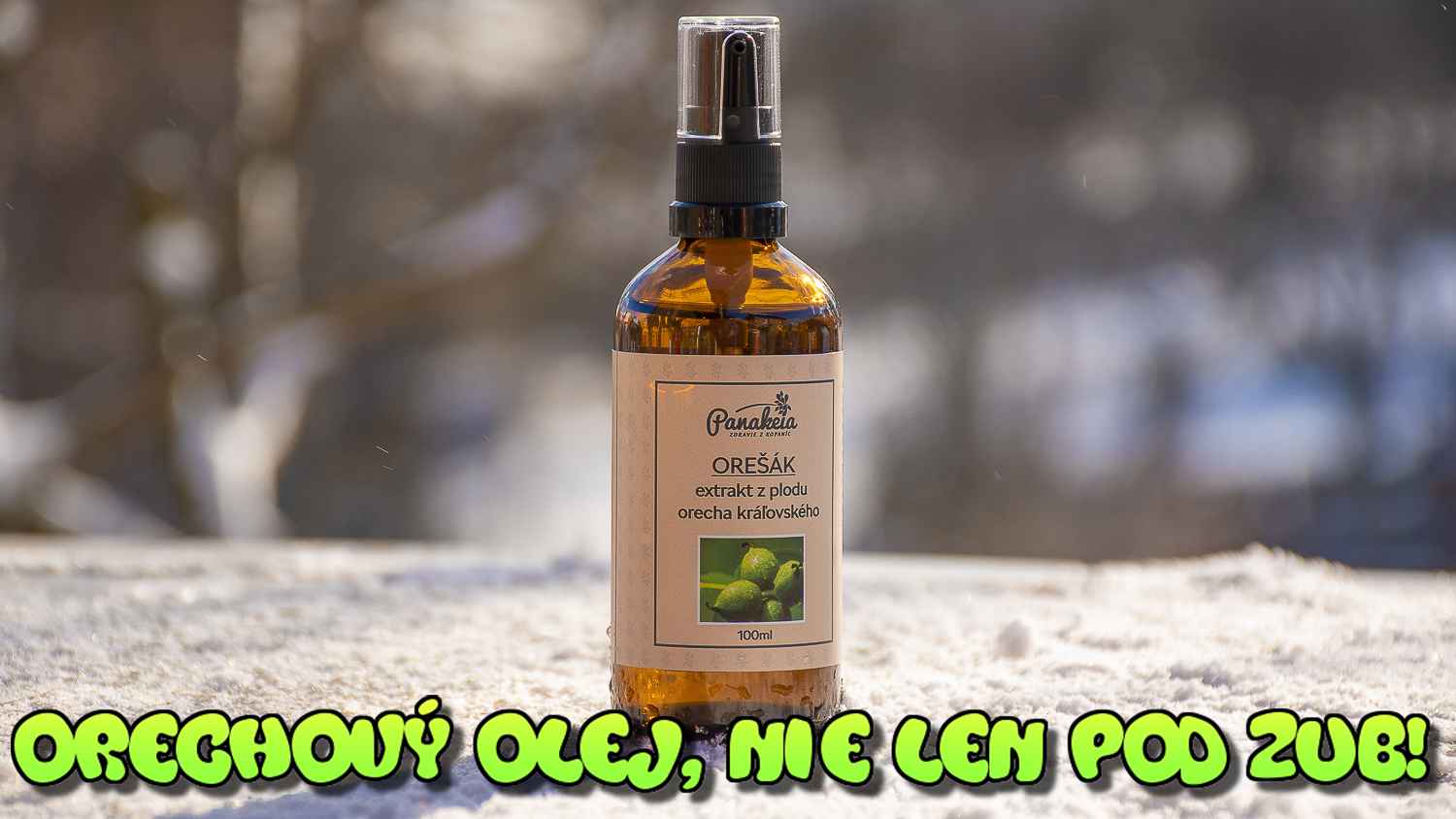 Orechový olej, nie len pod zub!