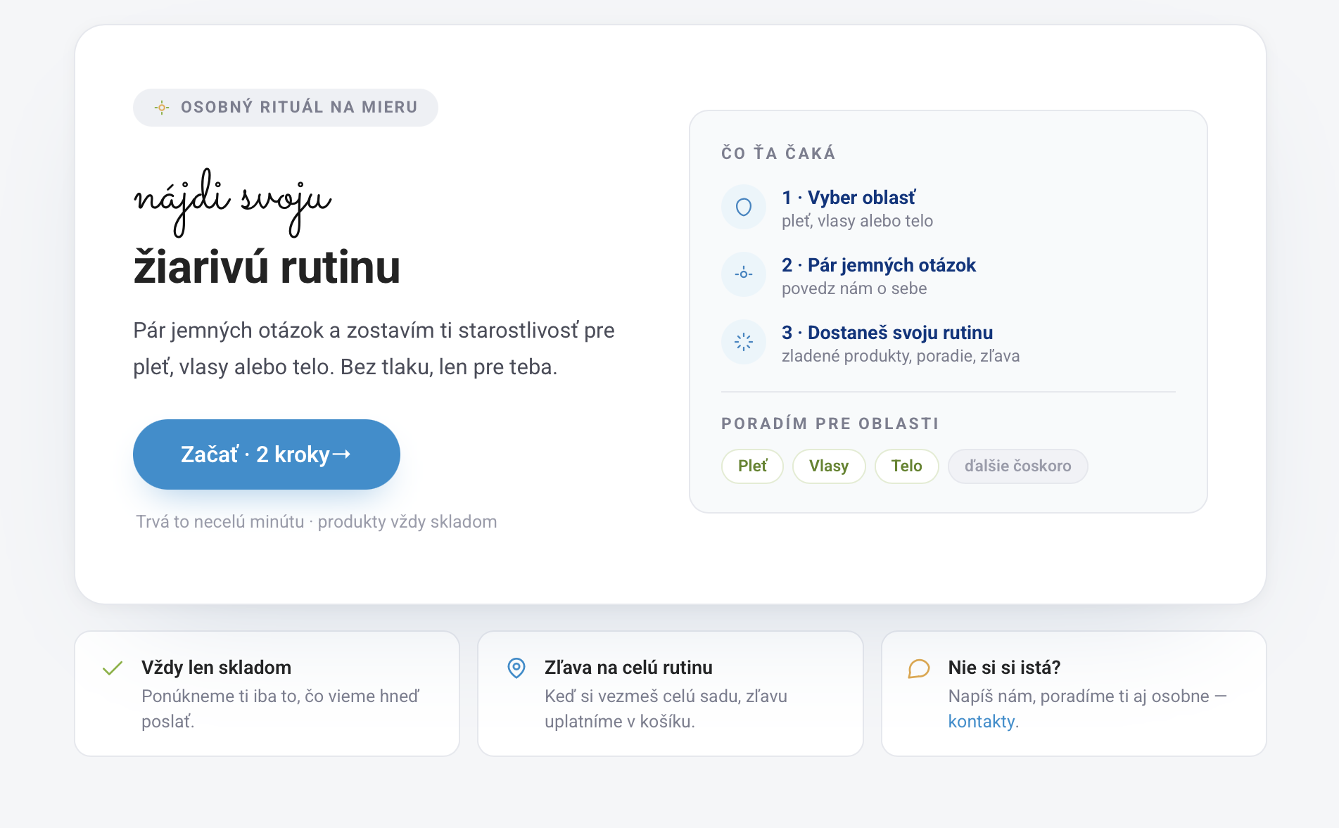 Konečne je to tu! Náš nový online poradca vám uľahčí cestu k prirodzenej kráse