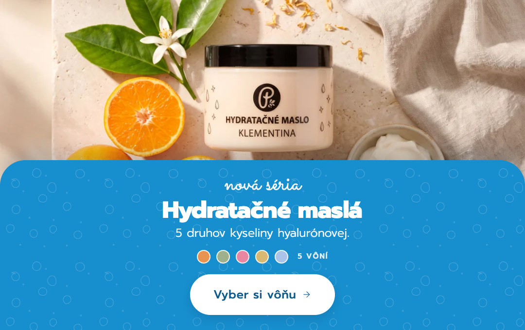 Hydratačné maslá — nová séria s kyselinou hyalurónovou