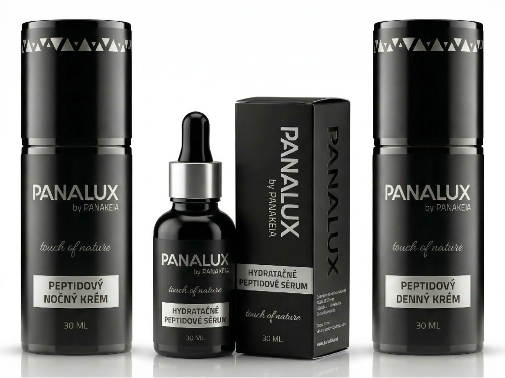 PANALUX by PANAKEIA Peptidový set denný, nočný krém a sérum 3x30ml