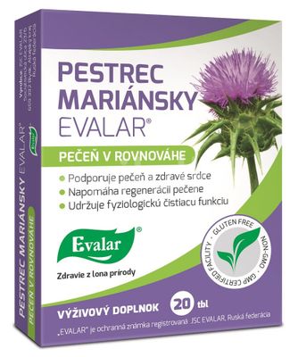 Evalar Extrakt z pestreca mariánskeho 20 tab