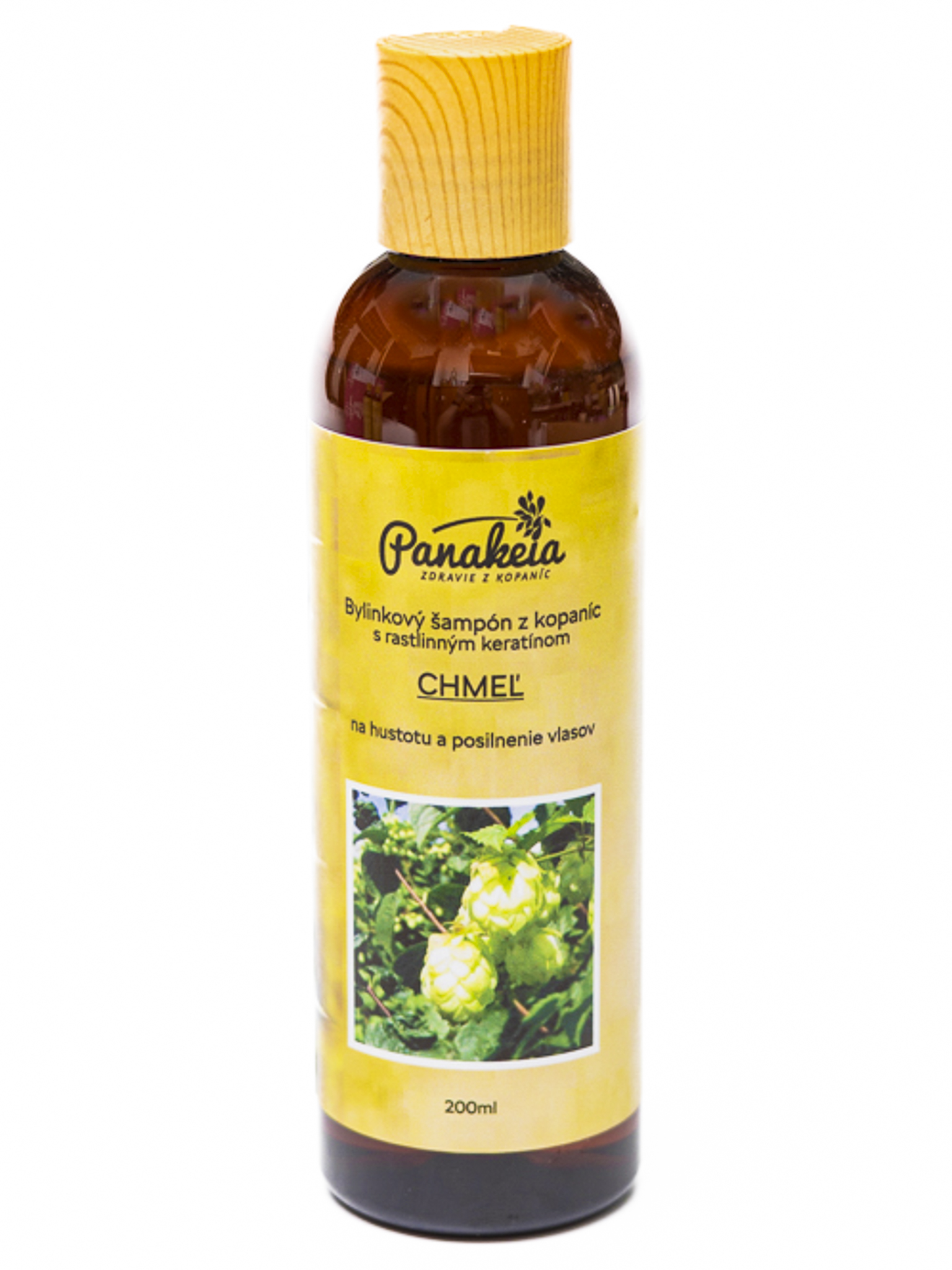 PANAKEIA ŠAMPÓN chmeľ - prírodný s prírodným keratínom na hustotu a posilnenie vlasov 200ml