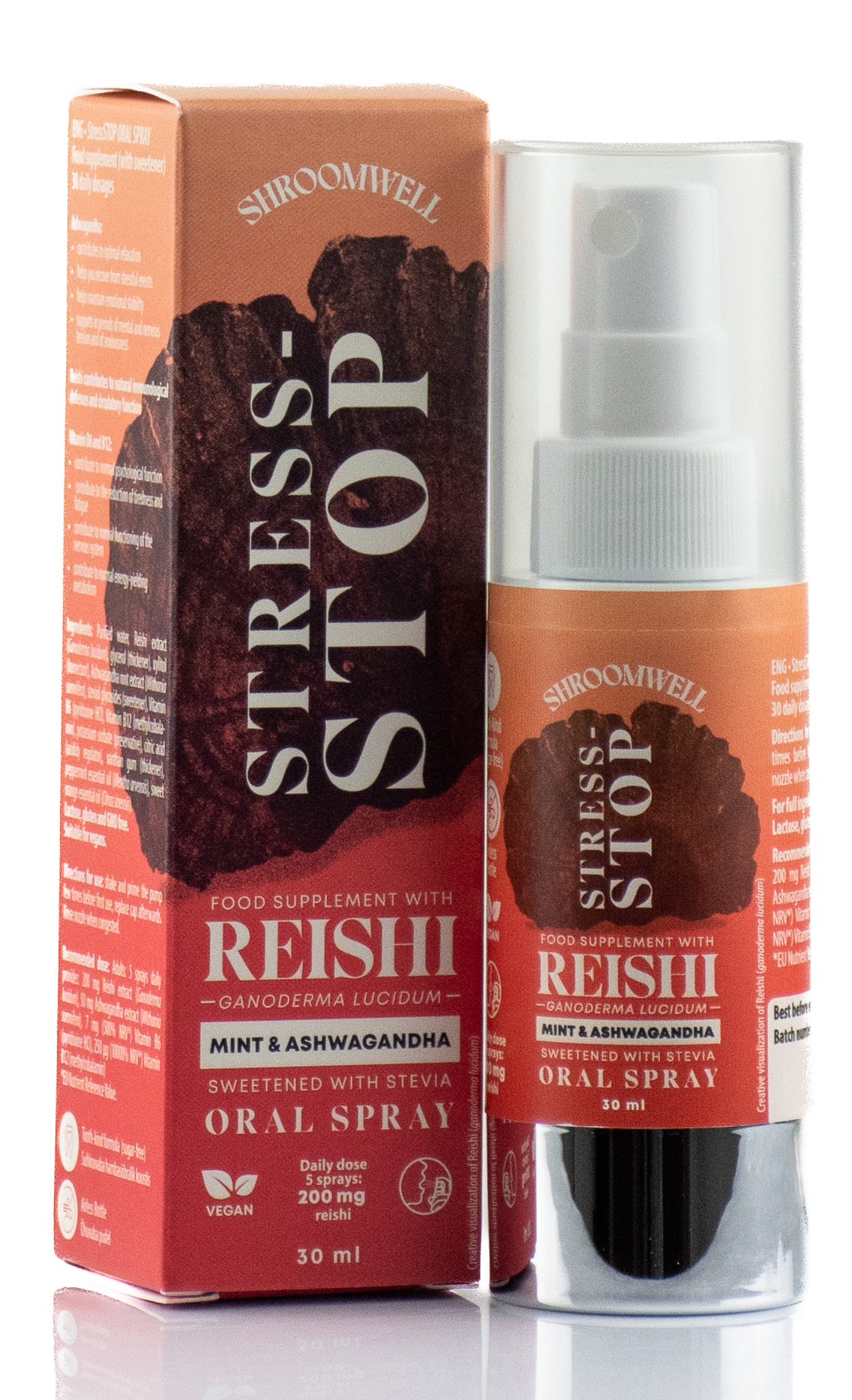 Shroomwell Ústny sprej - Stop-stres 30 ml