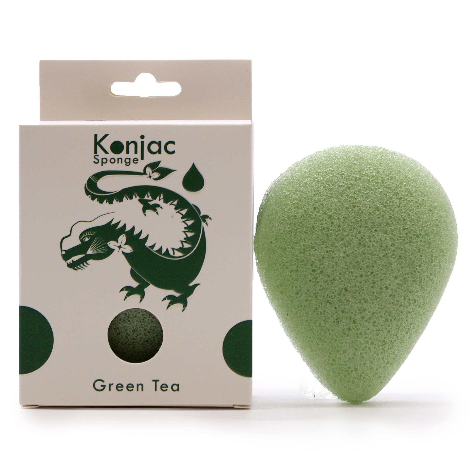 Konjac Špongia Slza - Zelený čaj – Ochranná