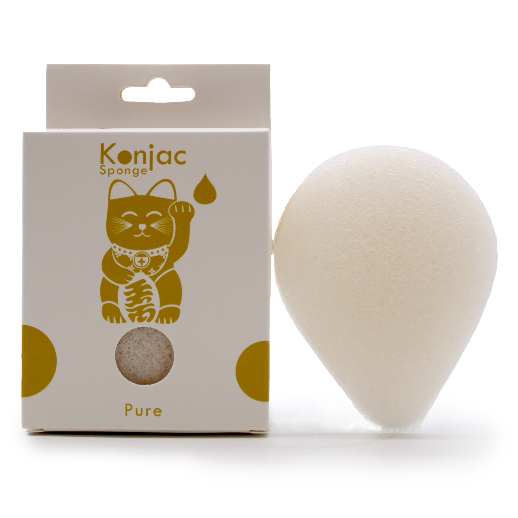 Konjac Špongia Slza - Prírodná - Citlivá Pleť