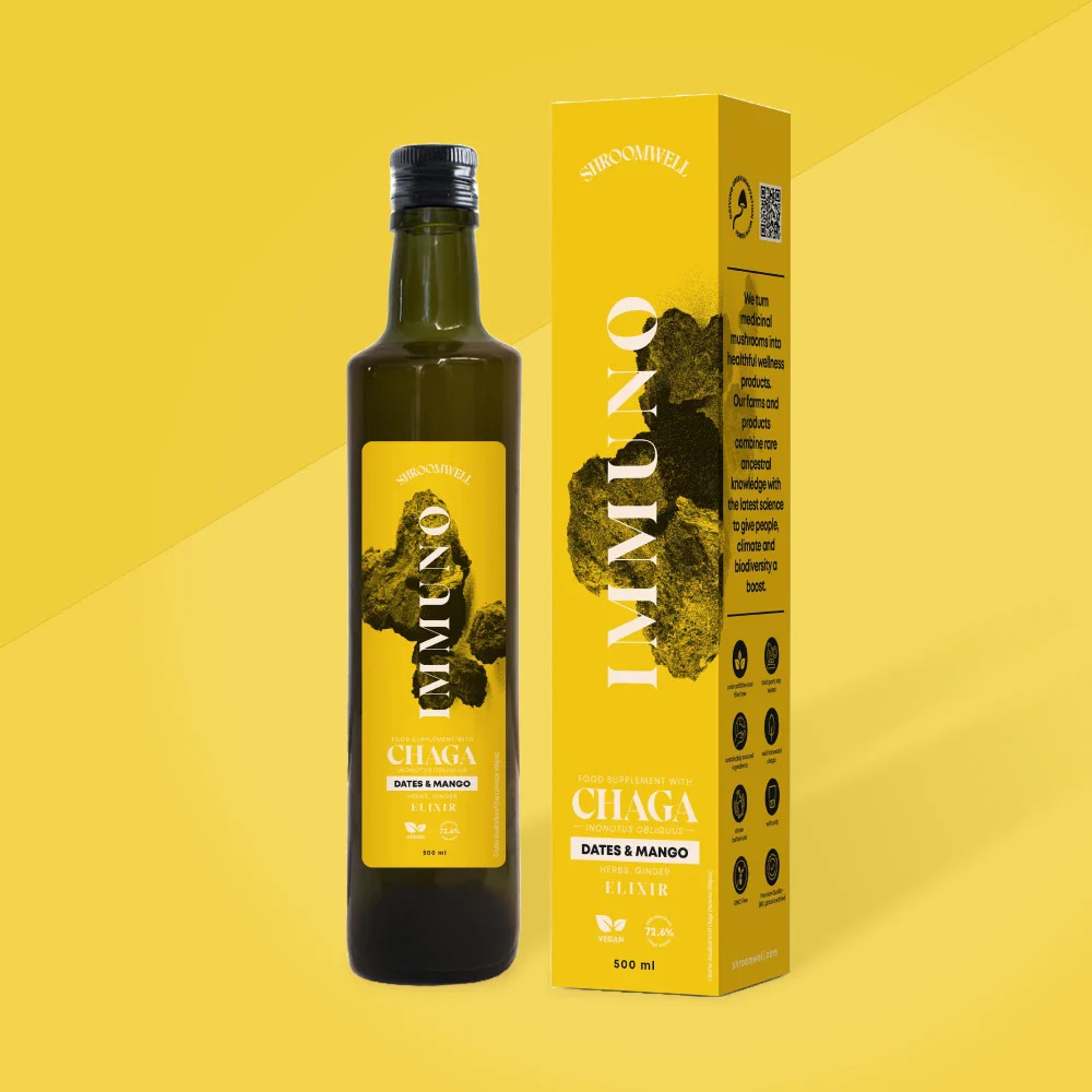 Chaga IMMUNO Elixir Ďatla a Mango 500ml