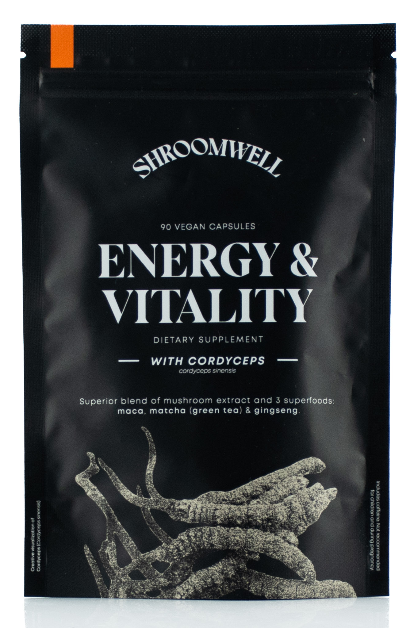 Shroomwell ENERGY & VITALITY kapsule Cordyceps & superpotraviny 90ks