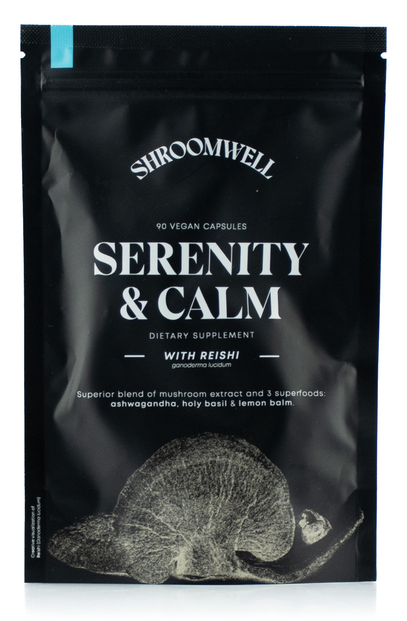 Shroomwell SERENITY & CALM kapsule s Reishi & superpotraviny 90pcs