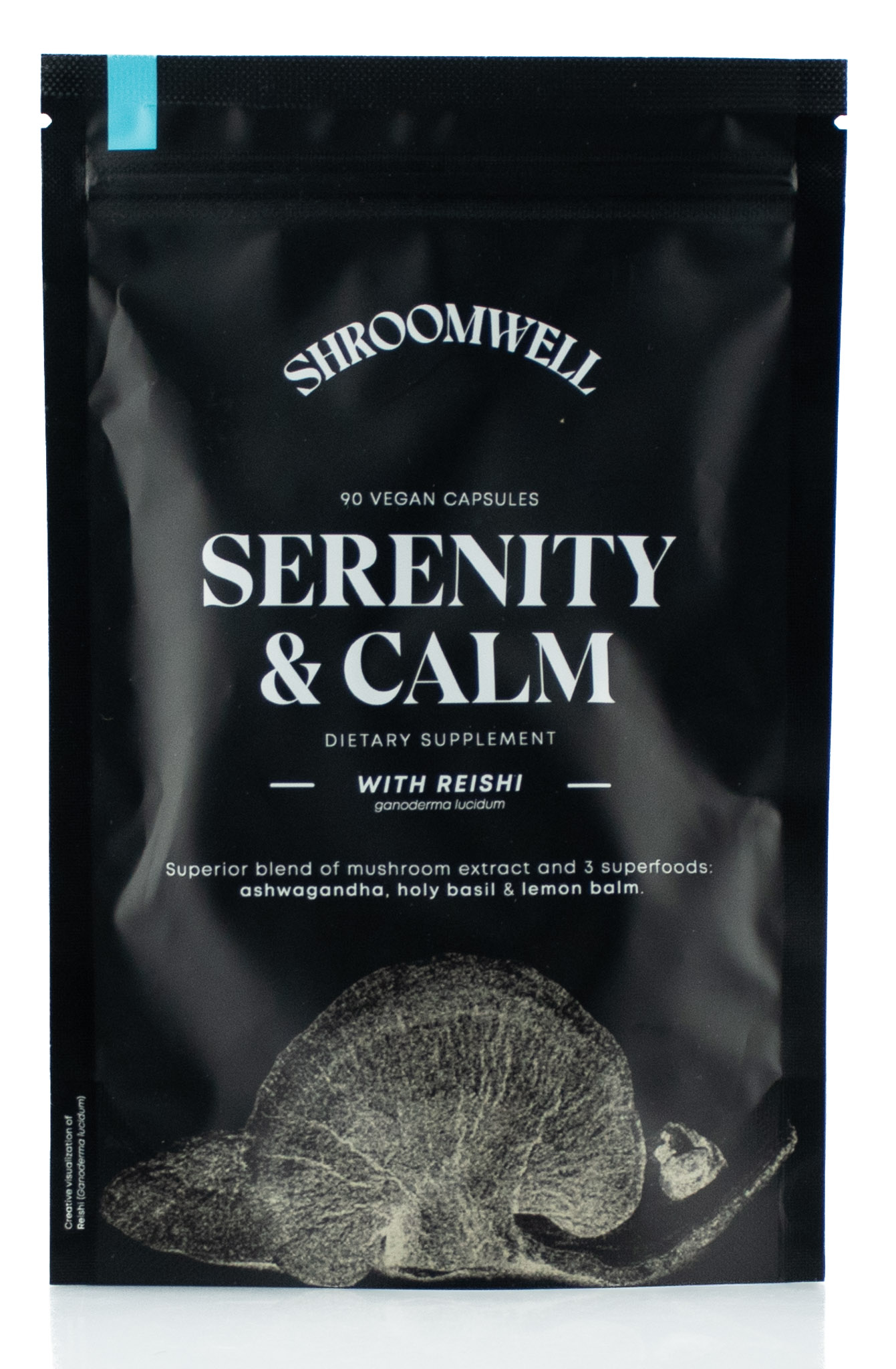 Shroomwell SERENITY & CALM kapsule s Reishi & superpotraviny 90pcs