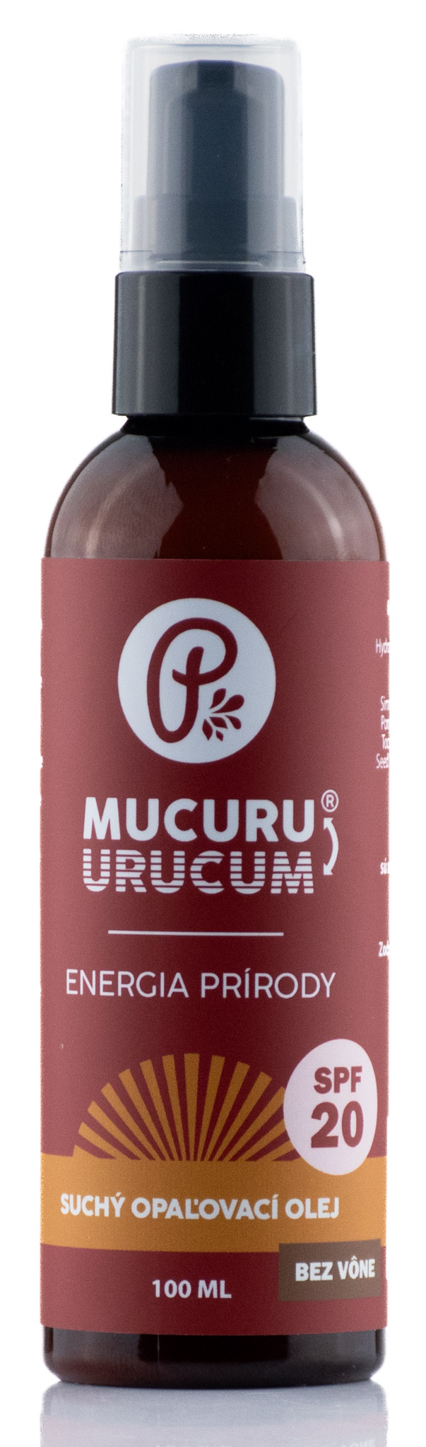 MUCURU® - Suchý opaľovací olej SPF 20 (bez vône) 100ml