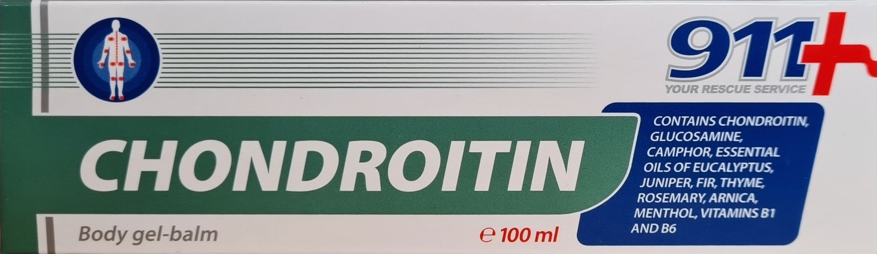911 Chondroitín masážny gel balzam 100 ml