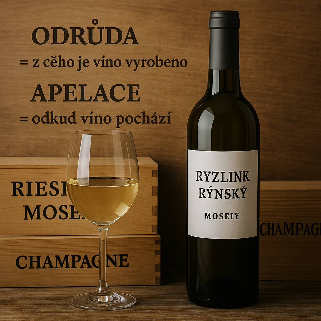 Rozdíl mezi odrůdou a apelací: Co opravdu znamená Ryzlink rýnský z Mosely?