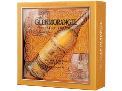 glenmorangie 10 year single malt scotch gift set with 2 glasses
