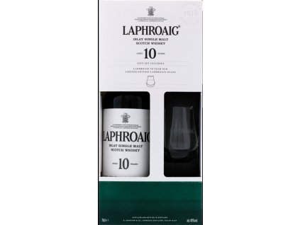 laphroaig 10y se sklenkou