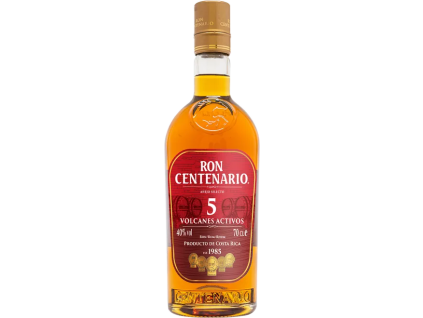 Ron Centenario 5 Volcanes Activos Anejo Selecto 40% 0,7l
