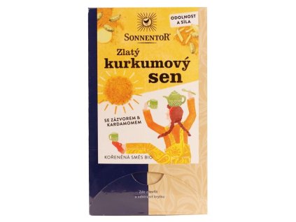 ČAJ PORCOVANÝ - ZLATÝ KURKUMOVÝ SEN 36 G BIO SONNENTOR