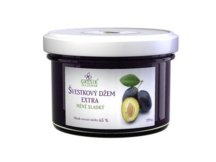 Grešík Švestkový džem extra méně sladký 220 g