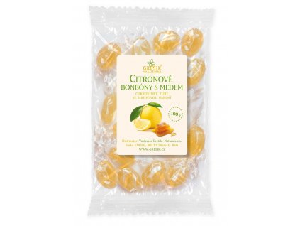Grešík Citrónové bonbóny s medem 100 g