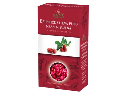 Brusnice klikva plod mrazem sušená 20 g