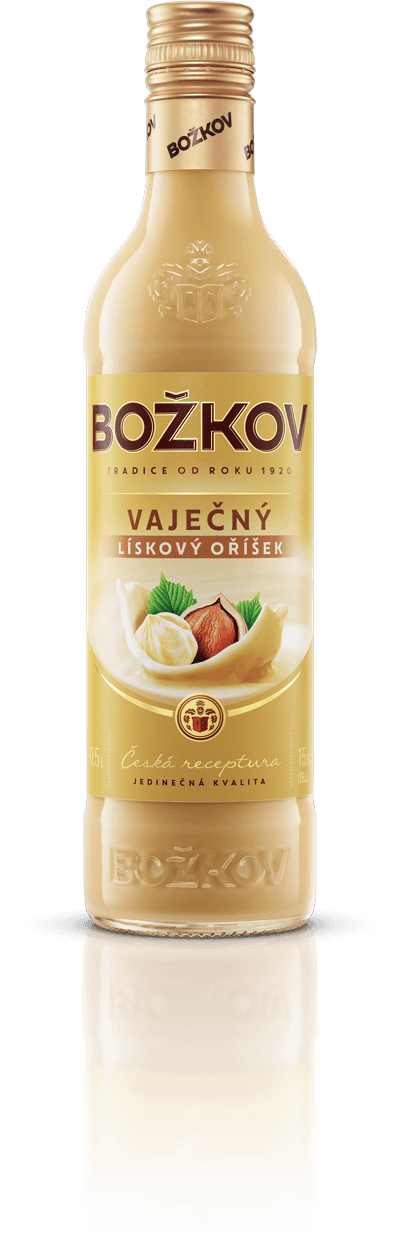 Božkov Vaječný Lískový Oříšek 15 % 0,5l