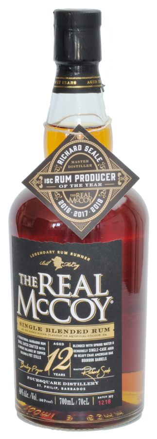 The Real McCoy single blended rum 12y 40% 0,7l