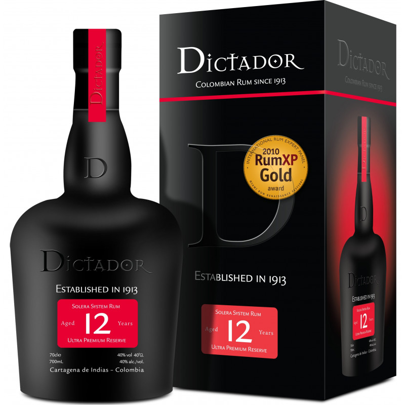 Destileria Colombiana Dictador 12 YO, Gift box, 40%, 0,7l