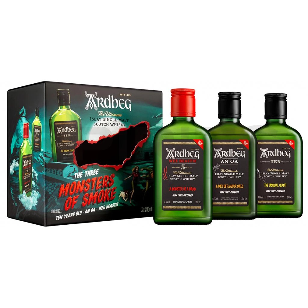 Ardbeg Monster Pack (3x0,2l) v dárkové krabičce