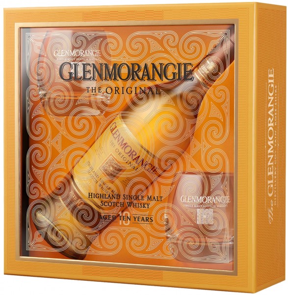 Glenmorangie 10 Y 40% 0,7l dárkový set 2 skleničky