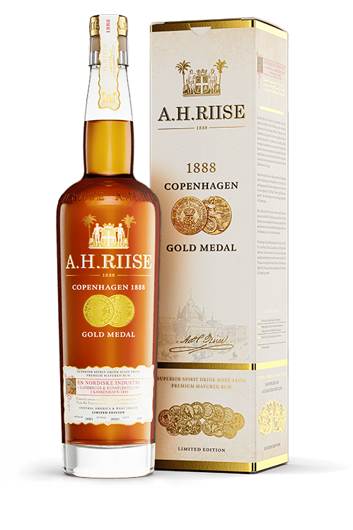 A. H. Riise 1888 Copenhagen Gold Medal Rum 40% 0,7 l (holá láhev)