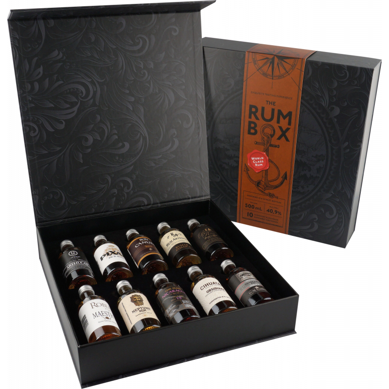 The Rum Box World Tour Edition 40,9 % 10 x 0,05 l