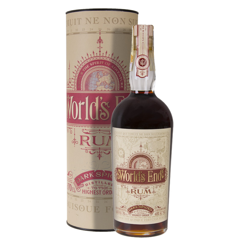 World's End Rum Dark Spiced Spirit v tubě 40% 0,7l