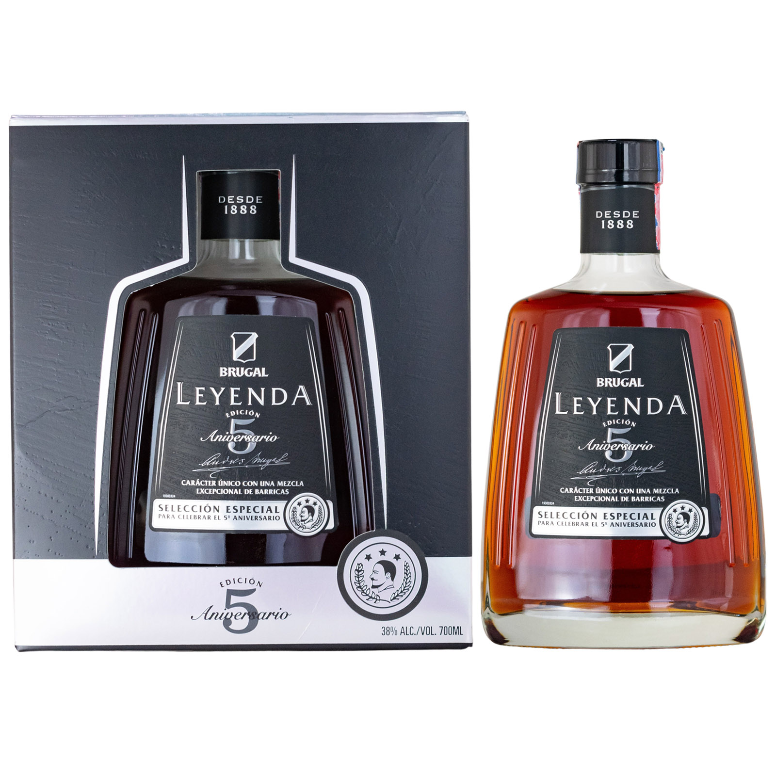 Brugal Leyenda 5 Aniversario 38% 0,7L (karton)