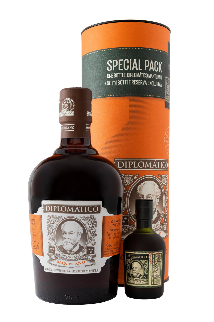 Special Pack Diplomático Mantuano 40% 0,7l + 50 ml mini Reserva Exclusiva